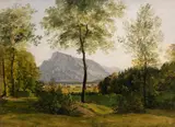 Johann Georg von Dillis, Landschaft mit dem Untersberg bei Salzburg