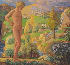 Die Zauberinsel by Ludwig von Hofmann, Um 1915/1920, Oil on canvas, sold Jun 2022