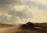 Albert Flamm, Campagnalandschaft, 1864, Oil on canvas