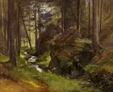 Robert Kummer, Amselgrund, Ca. 1830/37, Oil on paper, laminated on board