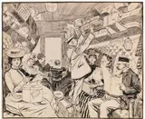 Edward Cucuel, Eisenbahnabteil