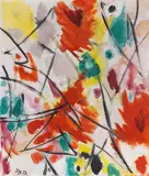 Ernst Wilhelm Nay, Omikron, 1952, Oil on canvas