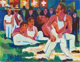 Ernst Ludwig Kirchner, Ringer, 1923, Oil on canvas