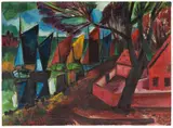 Max Pechstein, Fischerkutter, 1923, Oil on canvas
