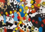 Ernst Wilhelm Nay, Chromatische Ketten, 1954, Oil on canvas