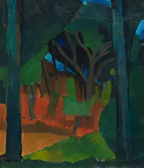 André Derain, Arbres aux environs de Martigues, 1908, Oil on canvas