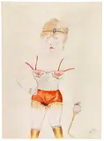 Otto Dix, Dompteuse, 1922, Watercolor and pencil