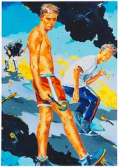 Catastroika by Norbert Bisky, 2012, Oil on canvas, sold Jun 2022