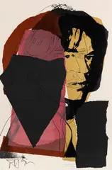 Andy Warhol, Mick Jagger, 1975, Silkscreen in colors