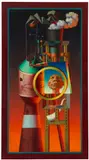 Rudolf Hausner, Adam nach dem Sündenfall II, 1969-1973, Mixed media. Acrylic, tempera, on a Novopan panel