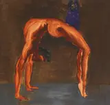 Rainer Fetting, Mann und Eule (Dawn), 1984, Oil on canvas
