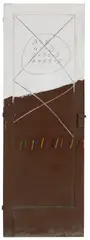 Antoni Tàpies, Door and Colors, 1974, Acrylic and pastel on wooden door with lock
