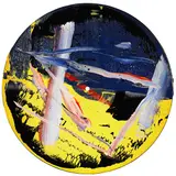 Goldberg-Variationen by Gerhard Richter, 1984, Multiple. Oil on a record, sold Jun 2022