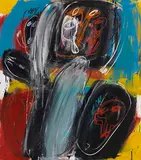 Walter Stöhrer, Ania, 1967, Mixed media on canvas