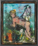 Markus Lüpertz, Nach Marées - Gelber Kopf, 2002, Oil on canvas