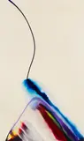 Paul Jenkins, Phenomena Blue Line Trek, 1965, Oil on canvas