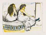Max Pechstein, Im Harem, 1909, Lithograph in colors