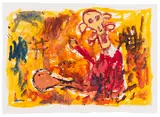 André Butzer, Ohne Titel, 2008, Watercolor