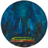 Rainer Fetting, City Cab, 1993, Oil on jute