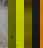 Anselm Reyle, Ohne Titel, 2007, Lackfarbe, farbiger Acrylglasspiegel, Acrylfarbe, Silberfolie auf Leinwand