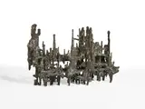 Otto Herbert Hajek, Raumknoten 97/I, 1958, Bronze with brown-green patina