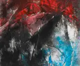 Fred Thieler, Aufbrechendes Schwarz, 1992, Mixed media on canvas