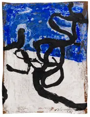 G-37/1965 by Emil Schumacher, 1965, Mixed media with gouache, sold Jun 2022
