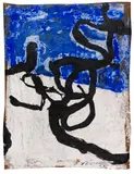 Emil Schumacher, G-37/1965, 1965, Mixed media with gouache