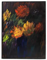 Alexej von Jawlensky, Grosses Stilleben: Chrysanthemen, Um 1937, Oil on board,