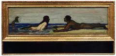 Franz von Stuck, Meerweibchen, Um 1891, Oil on cardboard