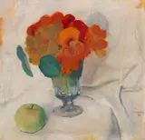 August Macke, Kapuzinerkresse und Apfel
