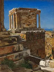 Josef Theodor Hansen, Tempel der Nike, Akropolis, 1883/1903, Oil on canvas