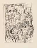 Max Beckmann, Nackttanz (aus: Berliner Reise), 1922, Lithograph