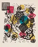 Wassily Kandinsky, Kleine Welten V, 1922, Lithograph in colors
