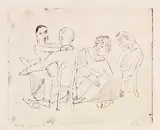 Max Beckmann, Gelage, 1925, Etching
