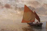 Gustav Schönleber, Venezianisches Fischerboot