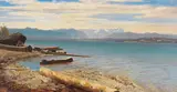 Johann Gottfried Steffan, Blick auf die Zugspitze vom Starnberger See, 1866, Oil on canvas