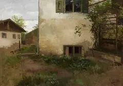 Josef Wopfner, Leibls Wohnhaus, 1871, Oil on canvas