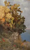 Hans Unger, Kakteen an der Küste von Taormina, Sizilien