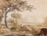 Johann Georg von Dillis, zugeschrieben - Voralpenlandschaft