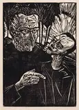 Der Spaziergang by Erich Heckel, 1919, Woodcut, sold Dec 2021