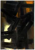 Pierre Soulages, Peinture 92 x 65 cm, 3 août 1954, 1954, Oil on canvas