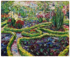 Emil Nolde, Buchsbaumgarten, 1909, Oil on canvas