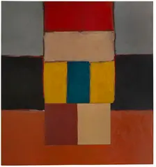 Sean Scully, Blue Yellow Figure, 2004, Oil on canvas