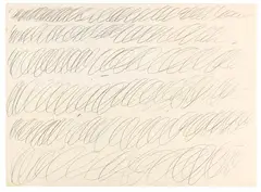 Cy Twombly, Untitled (Drawing for Manifesto of Plinio), 1967, Pencil drawing