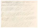 Cy Twombly, Untitled (Drawing for Manifesto of Plinio), 1967, Pencil drawing