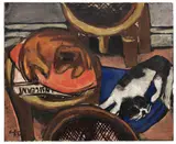 Max Beckmann, Majong und Chilly (Hunde), 1930, Oil on canvas