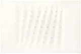 Enrico Castellani, Superficie bianca, 1971, Relief. Acrylic paint on reliefed canvas