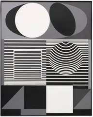 Victor Vasarely, ONDHO, 1959/60, Acrylic on panel