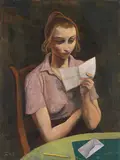 Karl Hofer, Lesende Frau